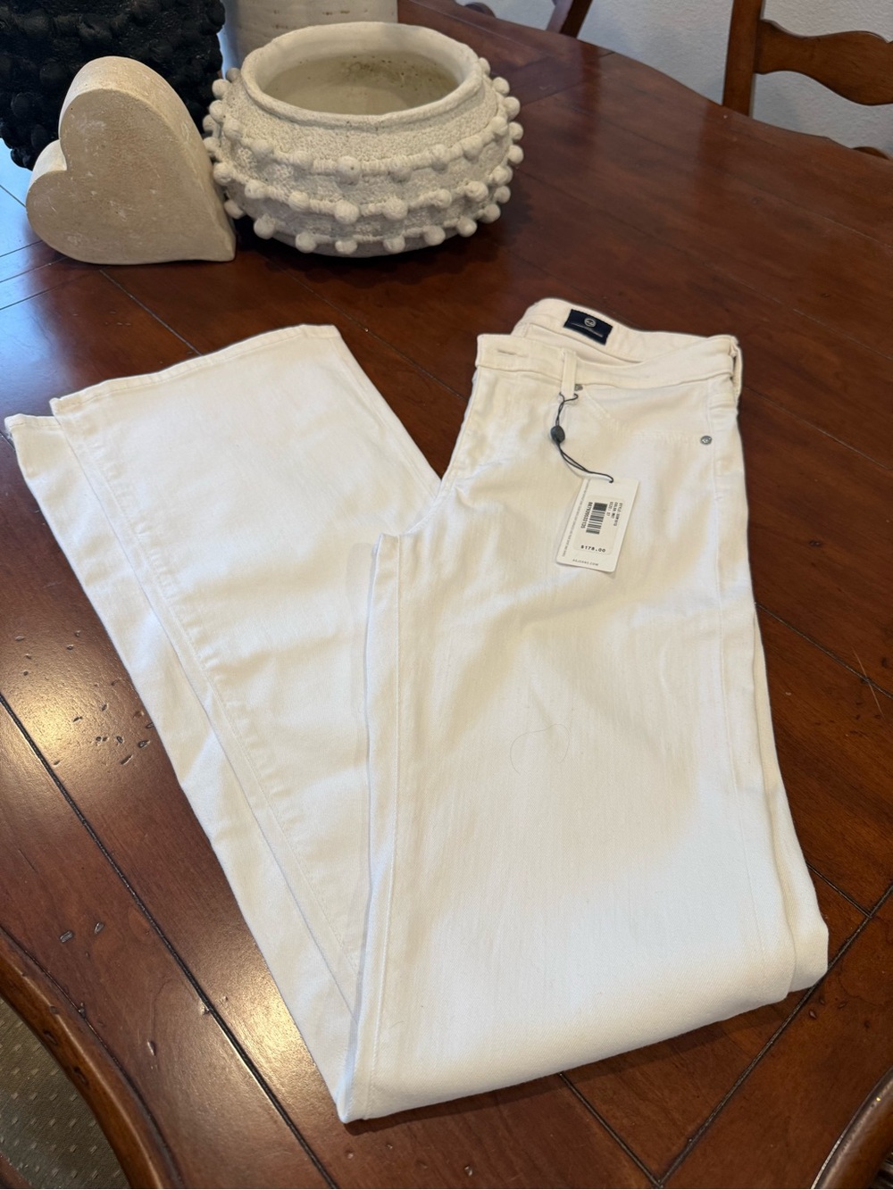 Ag Adriano Goldschmied Bright White Boot Cut  Jeans
